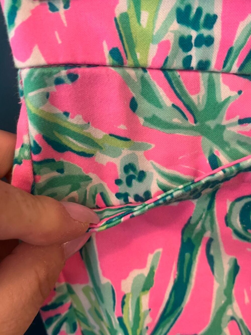 Lilly Pulitzer Kelly High Rise Skinny Ankle Pants Vibrant Monkey- 10 - Picture 6 of 8